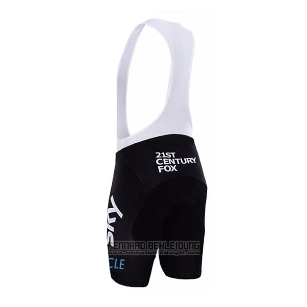 2017 Fahrradbekleidung Sky Champion Spanien Trikot Kurzarm und Tragerhose